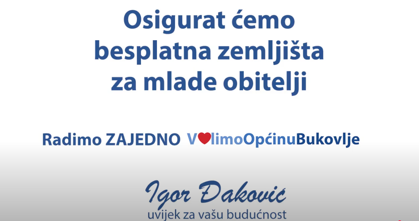 Zemljišta za mlade obitelji