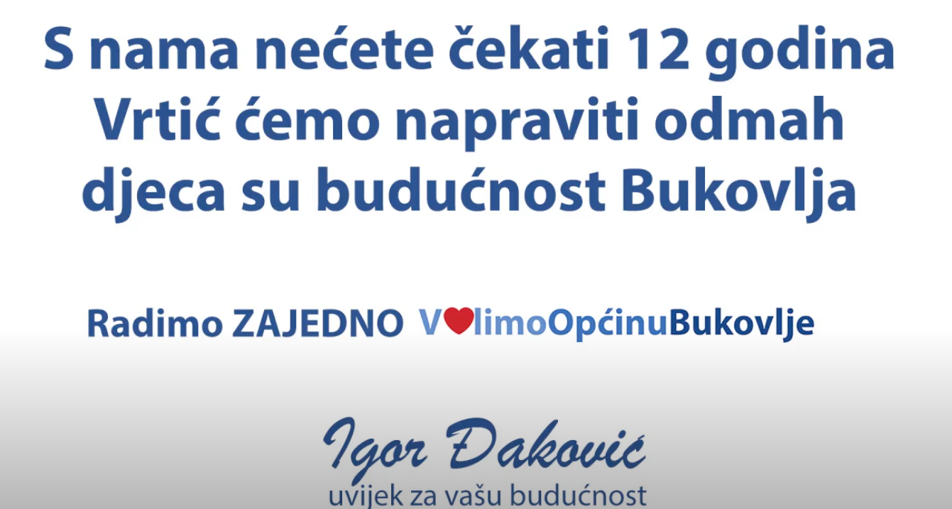 Dječji vrtić u Bukovlju
